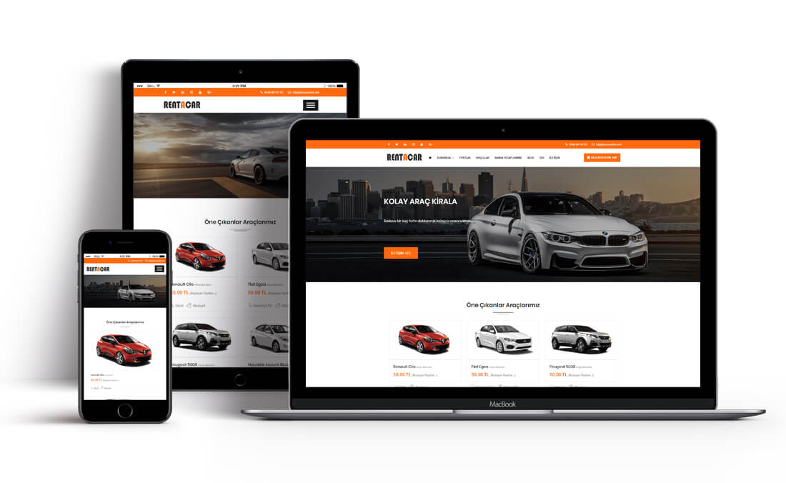 Rent a Car Web Tasarim